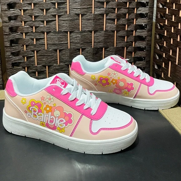 Women's Barbie by Mattel Pink Casual Court Sneaker, Brand New | Size 8 #CL12 - Picture 5 of 7